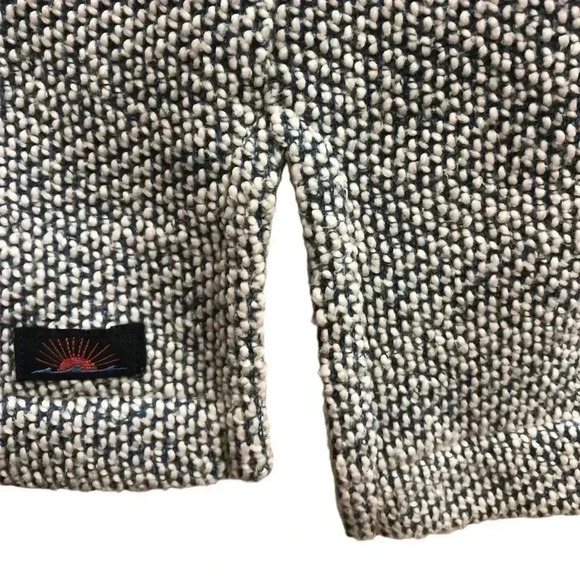 FAHERTY- Blue & White Seabrook French Terry Oversized Hoodie | Size Medium - Picture 7 of 10